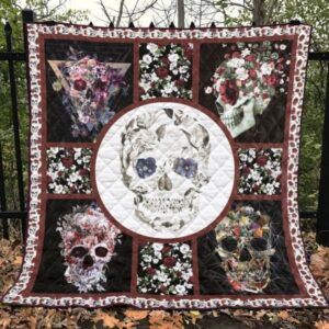 Skull Quilt Blanket Ver 21  Quilt